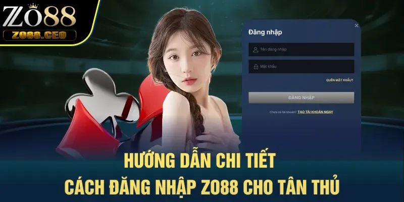 Hướng dẫn chi tiết cách đăng nhập Zo88 cho tân thủ