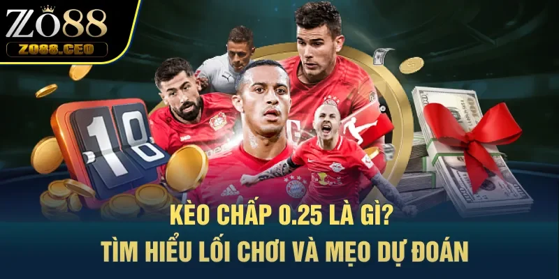 Kèo chấp 0.25 là gì cùng kinh nghiệm dự đoán siêu chuẩn