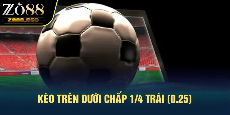 Kèo trên dưới chấp 1/4 trái (0.25)